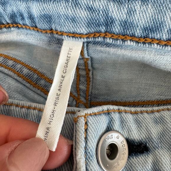 Rag & Bone Nina Ripped High Waist Ankle Cigarette Denim Jeans -Jade  size 27 - Picture 9 of 9